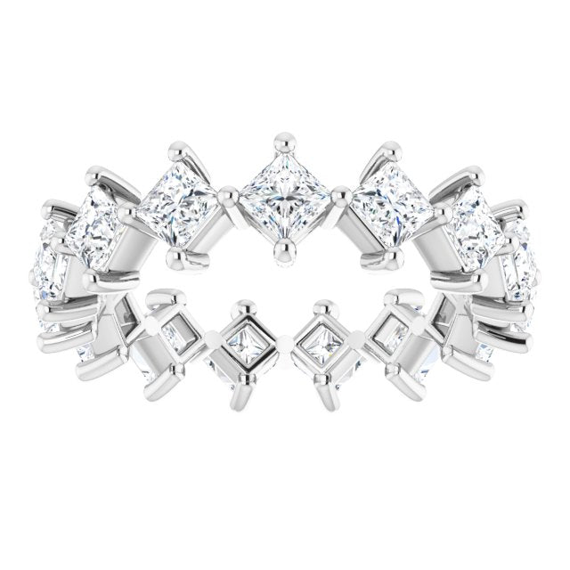 2.25 ct. Princess Diamond Eternity Band-VIRABYANI